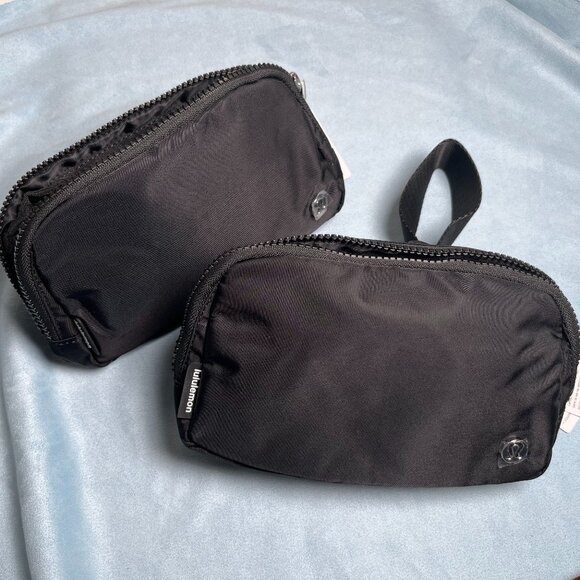 2-Pack Lululemon Belt Bag Black - NEW (Bundle of 2) 1L Crossbody Bag Everywhere - Picture 1 of 4
